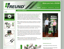 Tablet Screenshot of freund-tools.com